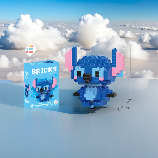 Stitch & Friends Building Block Figures – LinaBell, StellaLou & More | Fun DIY Cartoon
