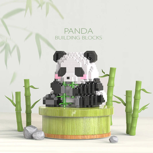 Micro‑Block Panda Building Kit – Cute Mini DIY Brick Sculpture
